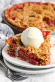 Rhubarb Crumble Pie – Spend With Pennies